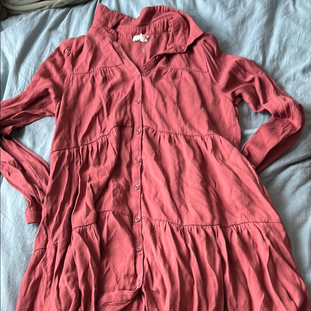 Madewell Terracotta Button-Up Shirt